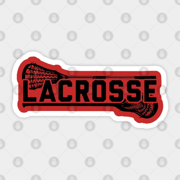 Lacrosse: Old School/New School Sticker by TheArtofLax